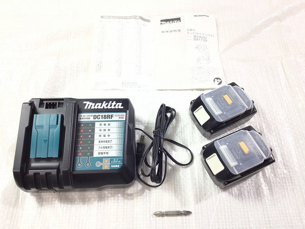 ☆未使用品☆ makita マキタ 18V 充電式インパクトドライバ TD171DRGXB バッテリ2個(18V 6.0Ah)ケース付き 電動工具 締め付け114526 - 9