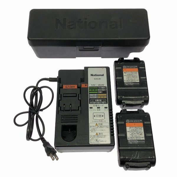 ☆中古品☆National ナショナル 14.4V 充電式インパクトレンチ EZ7541LN2S-B バッテリ2個(3.0Ah)充電器 ケース付 コードレス129055 - 10