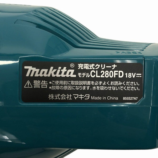 ☆未使用品☆makita マキタ 18V 充電式クリーナー CL280FDRFC 青色 バッテリー1個(18V 3.0Ah)充電器付 コードレス掃除機 内装113295 - 6