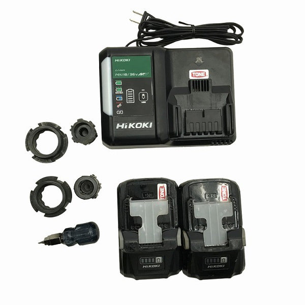 ☆中古品☆TONE トネ 36V コードレスシャーレンチ CSM220 マルチボルトバッテリー2個(BSL36B18)充電器 ケース付 充電式シャーレンチ137016 - 10