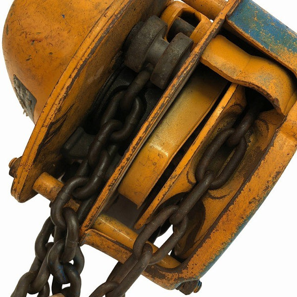 ☆中古品2個セット☆KITO キトー チェーンブロック M3形 CB010 荷重1.0ton/1ton 揚程2.5m 手動式 チェンブロック 吊り具 荷揚げ機136339 - 10