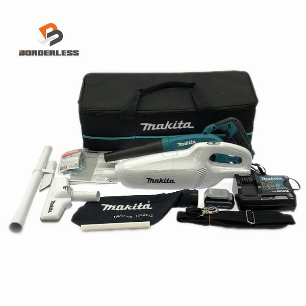 ☆未使用品 makita マキタ 10.8V コンボキット CK1013 充電式ブロワー UB100D 充電式クリーナー CL107FD バッテリ1個 充電器 バッグ133604 - 1