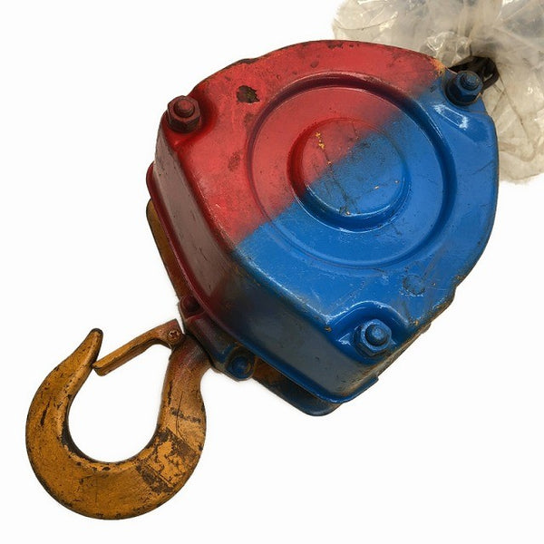 ☆中古品2個セット☆KITO キトー チェーンブロック M3形 CB010 荷重1.0ton/1ton 揚程2.5m 手動式 チェンブロック 吊り具 荷揚げ136500 - 2