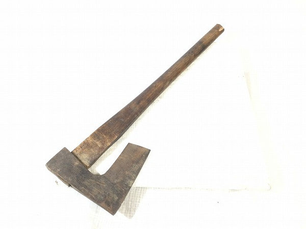 ☆中古品☆梅弘 手斧 全長約640mm 刃長さ約155mm ちょうな チョウナ 手打ち斧 薪割りまさかり マサカリ 鉞 オノ おの 大工道具132491 - 6