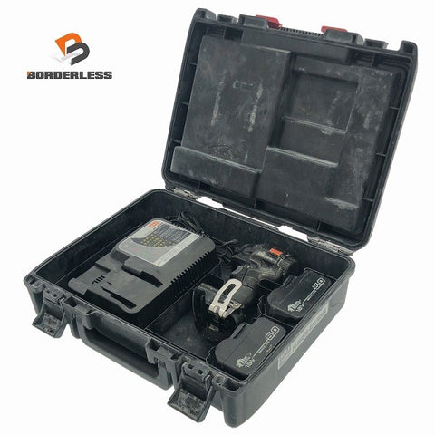 ☆中古品☆MAX マックス 18V 充電式ブラシレスインパクトドライバ PJ-ID152 バッテリ2個(18V 5.0Ah) 充電器 ビット付き116887