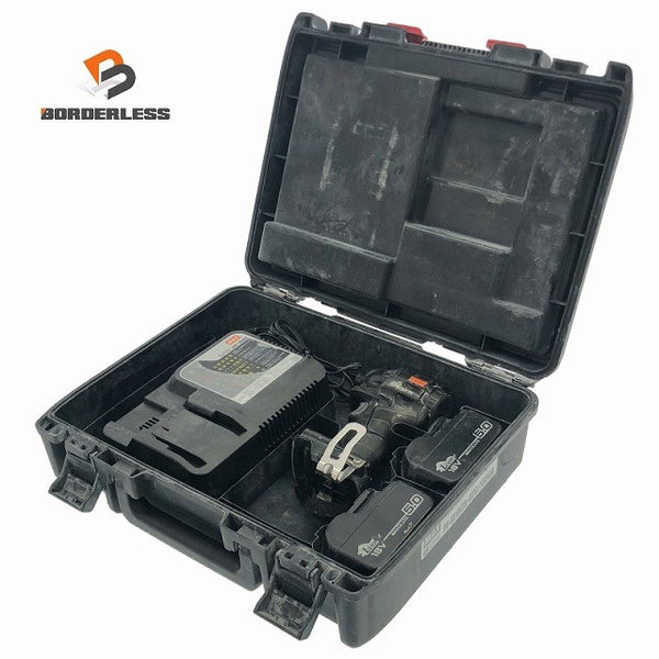☆中古品☆MAX マックス 18V 充電式ブラシレスインパクトドライバ PJ-ID152 バッテリ2個(18V 5.0Ah) 充電器 ビット付き116887 - 1