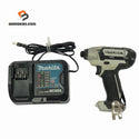 ☆中古品☆makita マキタ 10.8V 充電式インパクトドライバー TD110D 白/ホワイト 充電器(DC10SA)付 コードレス バッテリー式131168 - 1