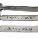☆中古品3本セット☆KTC 京都機械工具 首振りラチェットめがねレンチ MRF-14 14mm フレックス ラチェットメガネレンチ ハンドツール131416 - 8