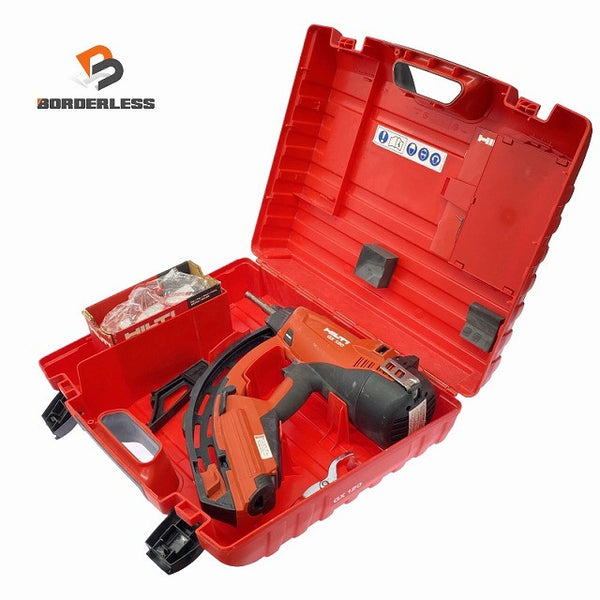 ☆中古品☆ HILTI ヒルティ ガス式鋲打機 GX120-ME 本体+ケース ガス式鋲打ち機 ガスネイラー ガス銃 おまけ付♪130455 - 1
