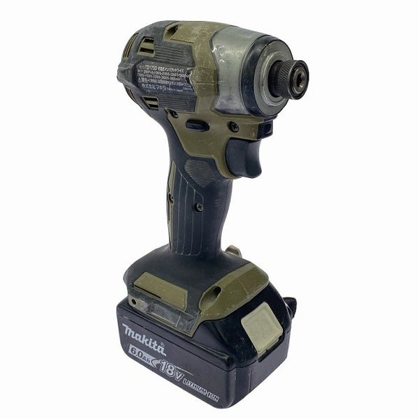 ☆中古品☆makita マキタ 18V 充電式インパクトドライバ TD173DRGXO オリーブ バッテリー2個(18V 6.0Ah) 充電器 ケース付128621 - 5