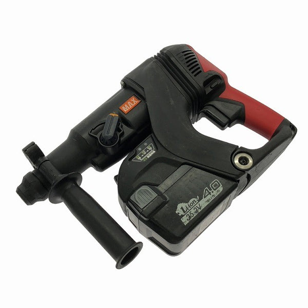 ☆中古品☆MAX マックス 25.2V 充電式ブラシレスハンマドリル PJ-R266A-B2C/2540A バッテリー2個(4.0Ah)充電器+パーツ+ケース109469 - 4