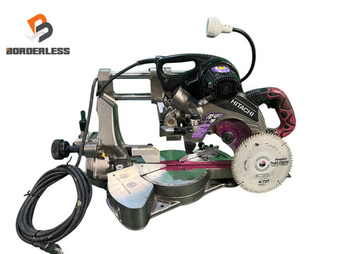 ☆中古品☆HITACHI 日立工機 100V 190mm 卓上スライド丸のこ C7RSHC レーザー ライト付 卓上スライドマルノコ 木工用 切断機133958