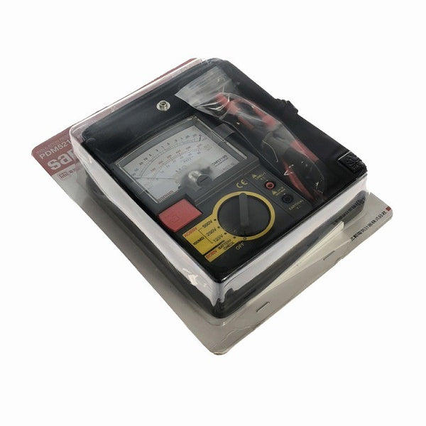 ☆未使用品☆ SANWA サンワ アナログ絶縁抵抗計 PDM5219S-P 定格電圧3レンジ式 軽量設計 アナログメガー/Ω 三和電気計器130782 - 5