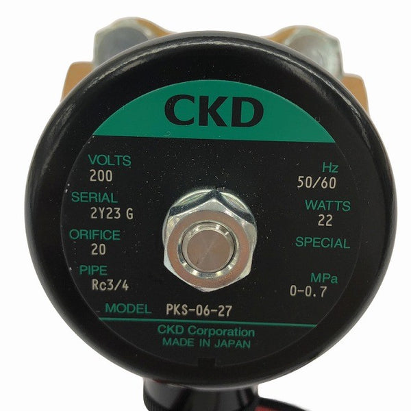 ☆未使用品☆CKD 蒸気用パイロットキック式 2ポート電磁弁 PKS-06-27-AC200V コイル(PKS-06-27-AC200V-COIL)付 PKSシリーズ132281 - 9