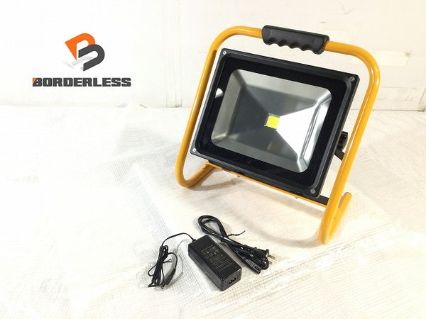 ☆未使用品☆NEXCELL 株式会社ネクセル 充電式LED投光器 GD-F050-Y 本体+ACアダプター 4000-4500ルーメン 三段調光 IP65 防水 - 1