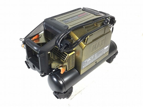 ☆未使用品限定カラー☆MAX マックス 100V 11L 高圧4口エアコンプレッサー AK-HH1310E2/ZT92321 アンバーオリーブ128683 - 4