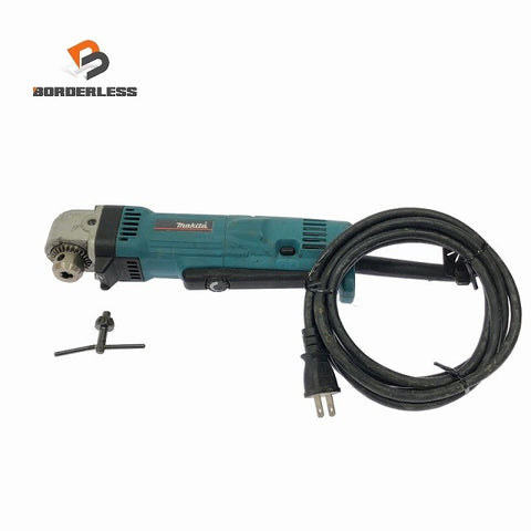 ☆中古品☆makita マキタ 100V 10mm アングルドリル モデル DA3010F チャックキー付き コーナードリル 角ネジ締め付け 穴あけ123941