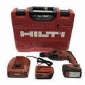 ☆中古品☆HILTI ヒルティ 22V 充電式ロータリーハンマードリル TE2-A22 バッテリ2個(22V 5.2Ah) 充電器 ケース付 SDSプラス108245 - 3