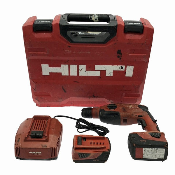 ☆中古品☆HILTI ヒルティ 22V 充電式ロータリーハンマードリル TE2-A22 バッテリ2個(22V 5.2Ah) 充電器 ケース付 SDSプラス108245 - 3