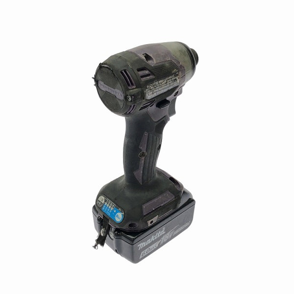☆中古品☆makita マキタ 18V 充電式インパクトドライバー TD173D 紫/パープル バッテリ2個(18V6.0Ah) ケース付 - 7
