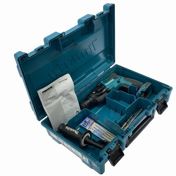 ☆中古品☆ makita マキタ 14.4V 16mm 充電式ハンマドリル HR164D 本体+パーツ+ケース 電動工具 ハンマードリル130194 - 2