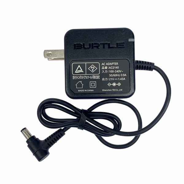 ☆極美品 ☆BURTLE バートル 24V エアークラフト リチウムイオンバッテリー AC09 黒/ブラック 本体+充電器 空調作業服 暑さ 2025 - 10