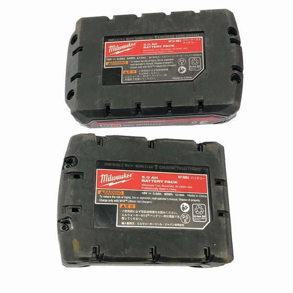 ☆中古品☆Milwaukee ミルウォーキー インパクトドライバ M18FQID バッテリ2個(18V3.0/5.0Ah) 充電器付き117079 - 9