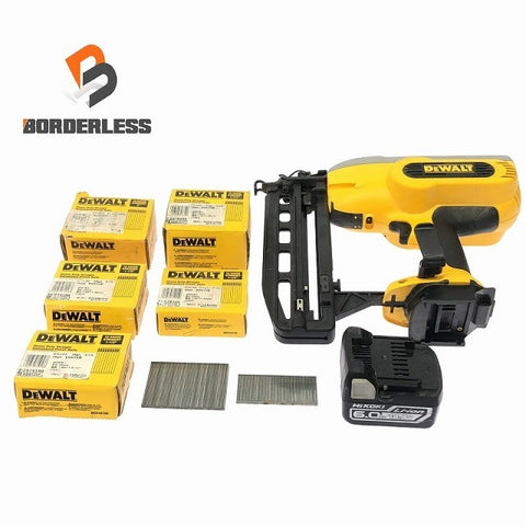 ☆中古品☆ DEWALT デウォルト 14.4V 充電式ブラッドネイラ DC612 本体+バッテリー1個(6.0Ah)+ブラッドネイル専用釘114684