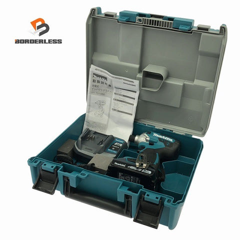 ☆未使用品☆makita マキタ 18V 充電式インパクトドライバー TD156DX1 バッテリ1個(18V2.0Ah) 充電器 ケース付 コードレス137634