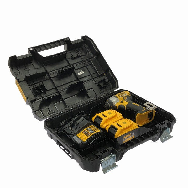 ☆中古品☆DEWALT デウォルト 18V コードレスインパクトドライバー DCF887M2 バッテリ2個(4.0Ah) 充電器 ケース付 充電式129034 - 2