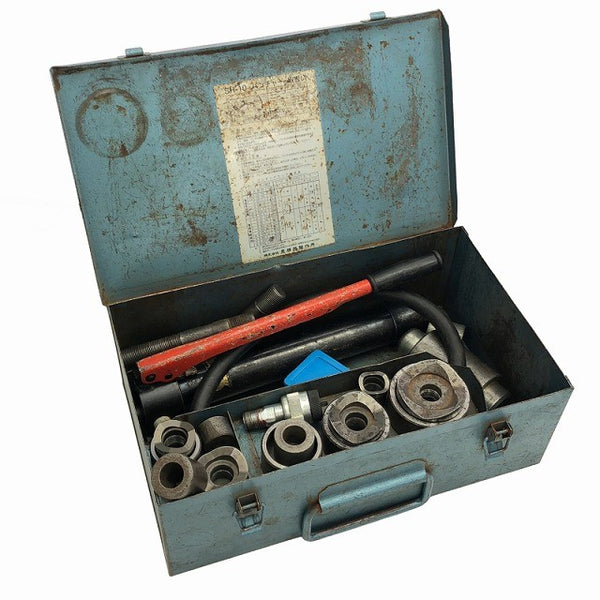 ☆中古品☆IZUMI イズミ 泉精器 油圧式パンチャー SH-10-1 油圧ポンプ ケース付 手動式 ノックアウトパンチャー133259 - 2