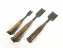 ☆中古品☆瓢箪 ひょうたん印 追い入れ鑿 9本セット 1分/3mm～1寸6分/48mm 追入れ鑿 叩き鑿 ノミ のみ 大工道具 木材加工111144 - 9