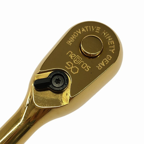 ☆未使用☆nepros ネプロス ラチェットハンドル NBR290GL 限定シリーズ 90ギア 6.3sq 金色 iPゴールド ラチェットレンチ - 8