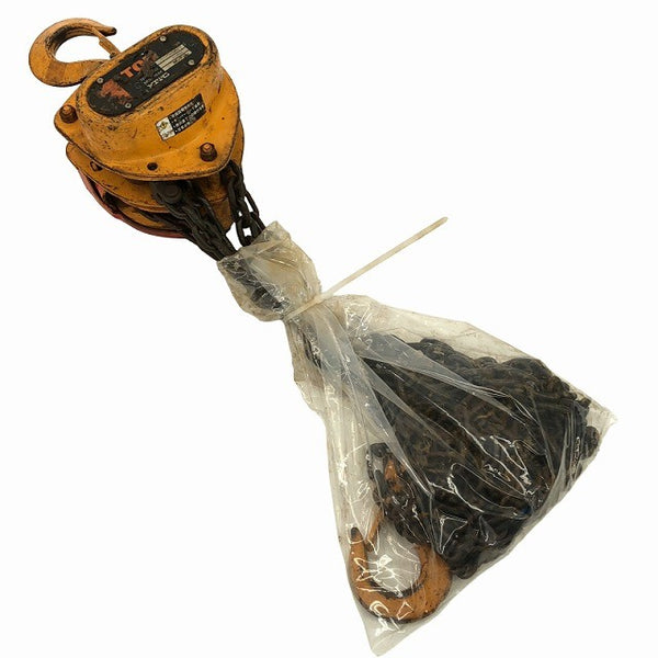 ☆中古品2個セット☆KITO キトー チェーンブロック M3形 CB010 荷重1.0ton/1ton 揚程2.5m 手動式 チェンブロック 吊り具 荷揚げ136499 - 3