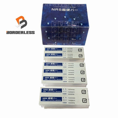 ☆未使用品7点セット☆NRS ニューレジストン株式会社 超硬バー TCBT9700D×7点セット サイズ 12×25×6×70 回転数35000RPM