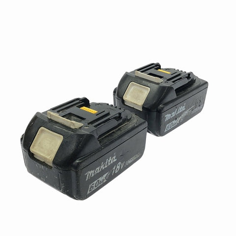 ☆中古品2個セット☆makita マキタ 18V 6.0Ah 純正 リチウムイオンバッテリー BL1860B 残量表示付 リチウムイオン電池 - 0