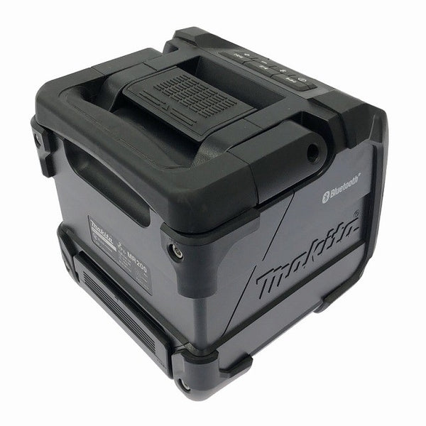 ☆美品☆makita マキタ 10.8V/14.4V/18V/100V 充電式スピーカー MR200B 黒 本体＋ACアダプタ付 コードレス ポータブルスピーカー 116668 - 4