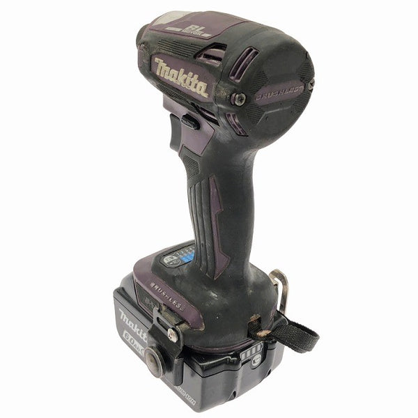 ☆中古品☆makita マキタ 18V 充電式インパクトドライバ TD172D 本体+バッテリー2個(18V 6.0Ah) 付き 電動工具134214 - 5