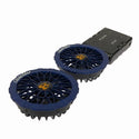 ☆未使用セット☆BURTLE バートル 30V エアークラフト専用バッテリー AC10 ファンユニット AC10-2 オーシャンブルー 2026年モデル128954 - 4