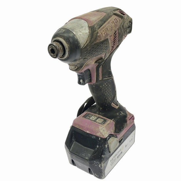 ☆中古品☆HITACHI 日立工機 18V コードレスインパクトドライバー WH18DKL バッテリ2個(3.0Ah) 充電器 ケース付 充電式134302 - 4