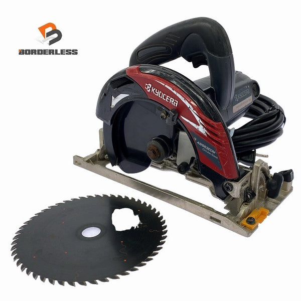 ☆中古品☆KYOCERA 京セラ 100V 165mm 電子丸ノコ AW663EDM コード式 マルノコ 丸のこ 丸鋸 木工用 切断機 旧リョービ129151 - 1