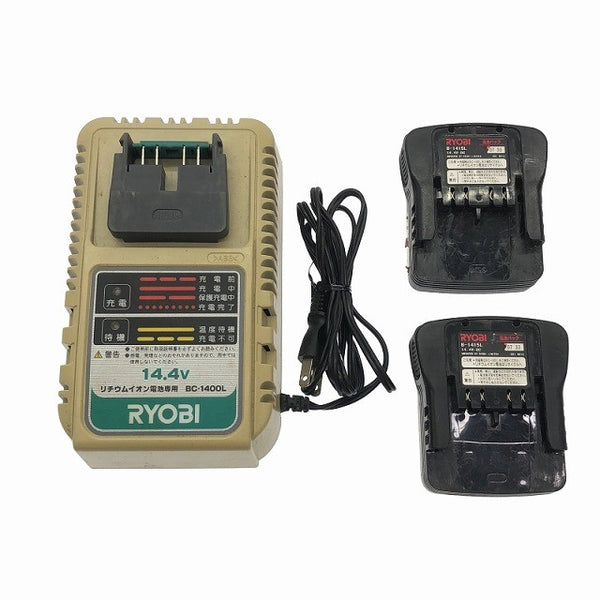 ☆中古品☆RYOBI リョービ 14.4V 充電式インパクトドライバー BID-1410 バッテリ2個(500mAh) 充電器 ケース付 コードレス117513 - 10