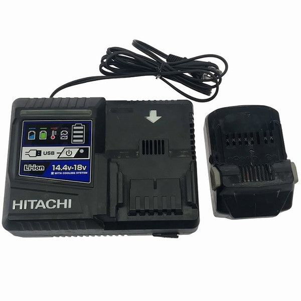 ☆中古品☆HITACHI 日立工機 18V コードレスインパクトドライバ WH18DDL2 バッテリー1個(18V 6.0Ah) 充電器付120003 - 10
