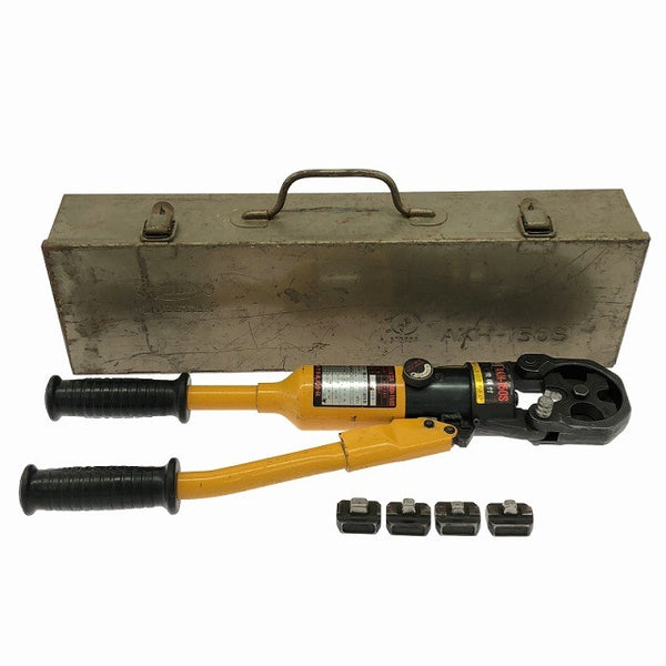 ☆中古品☆LOBSTER ロブスター 手動油圧式 圧着工具 AKH-150S 本体+ダイス4個+ケース付 手動式 圧着機 ロブテックス エビ133773 - 3