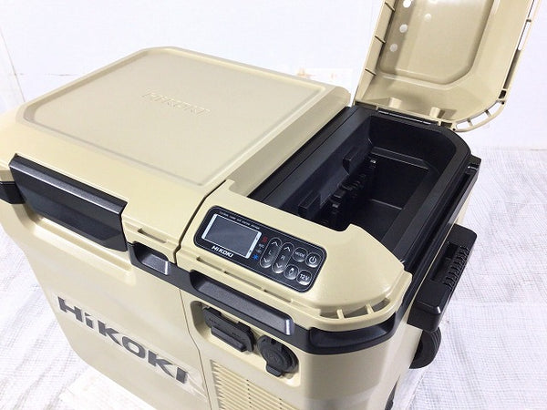☆極美品☆HIKOKI ハイコーキ 14.4V/18V/36V コードレス冷温庫 UL18DC サンドベージュ 本体+AC100Vアダプター+シガーコード 保冷温 113802 - 8