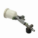☆中古品☆アネスト岩田 entech ハンドスプレーガン LS-400-05 カップ＋圧力計付 口径1.3mm 重力式 エアスプレーガン 吹き付け塗装130677 - 3