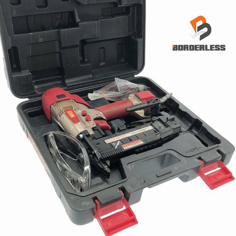 ☆中古品☆MAX マックス 50mm 高圧 スーパーネイラ HA-50F1(D)/4MAフロアタッカ エアーツール 大工道具 内装115123 - 0