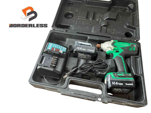 ☆中古品☆ makita マキタ 14.4V 充電式インパクトドライバ M695DWX バッテリー 2個 充電器 ケース コードレス - 1