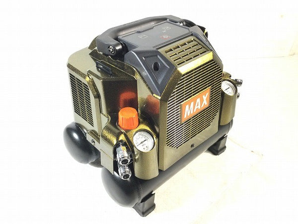 ☆未使用品☆MAX マックス 100V 8L 高圧/常圧 スーパーエアコンプレッサー AK-HL1301E アンバーオリーブ エア工具 大工道具134127 - 6