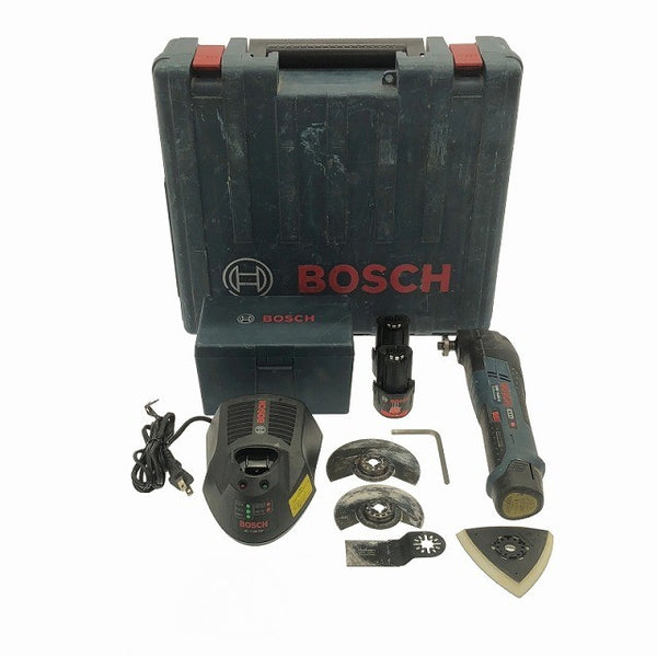 ☆中古品☆BOSCH ボッシュ 10.8V バッテリーマルチツール GMF10.8V-LI バッテリー3個(2.0Ah×1 1.3Ah×2)充電器付き119052 - 3